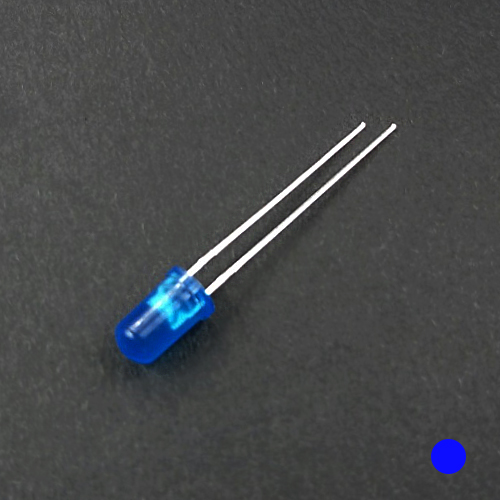 5mm LED 파랑,파란색 / 반투명 / Diffused Blue 5mm LED